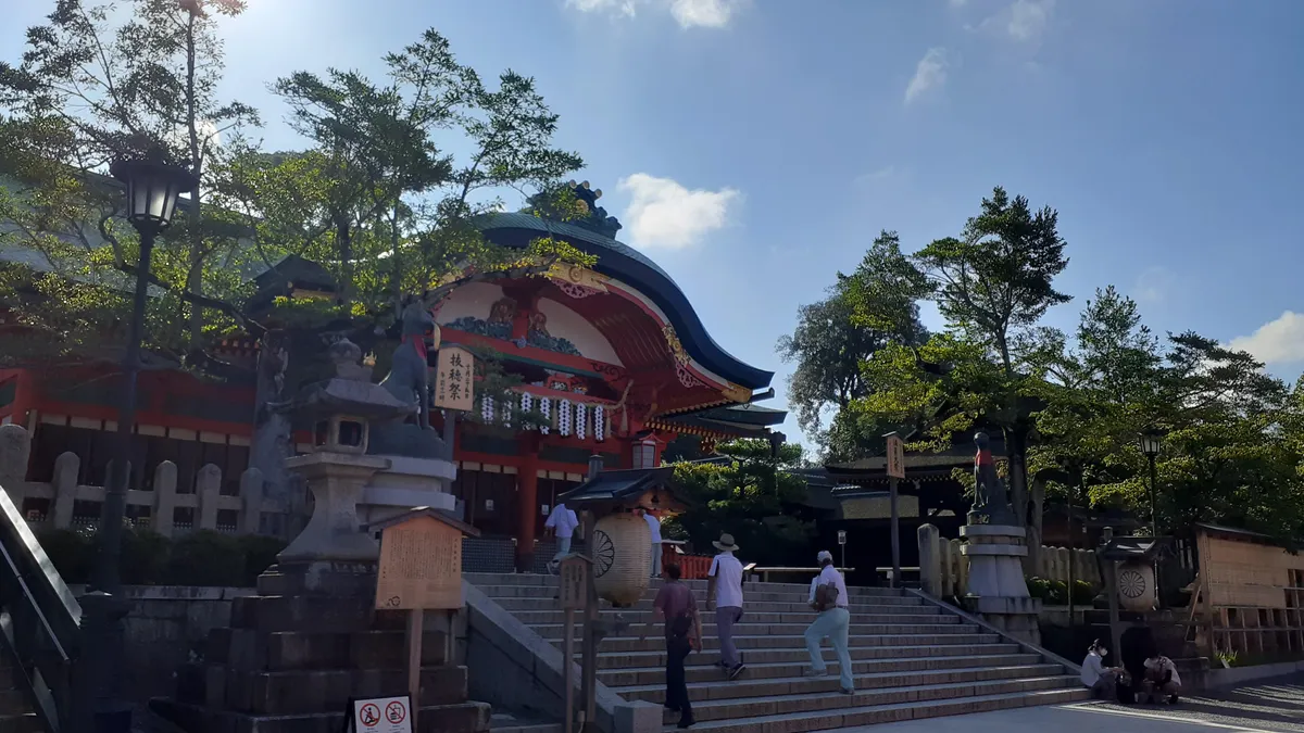 The main hall of Fushimi Inari Taisha