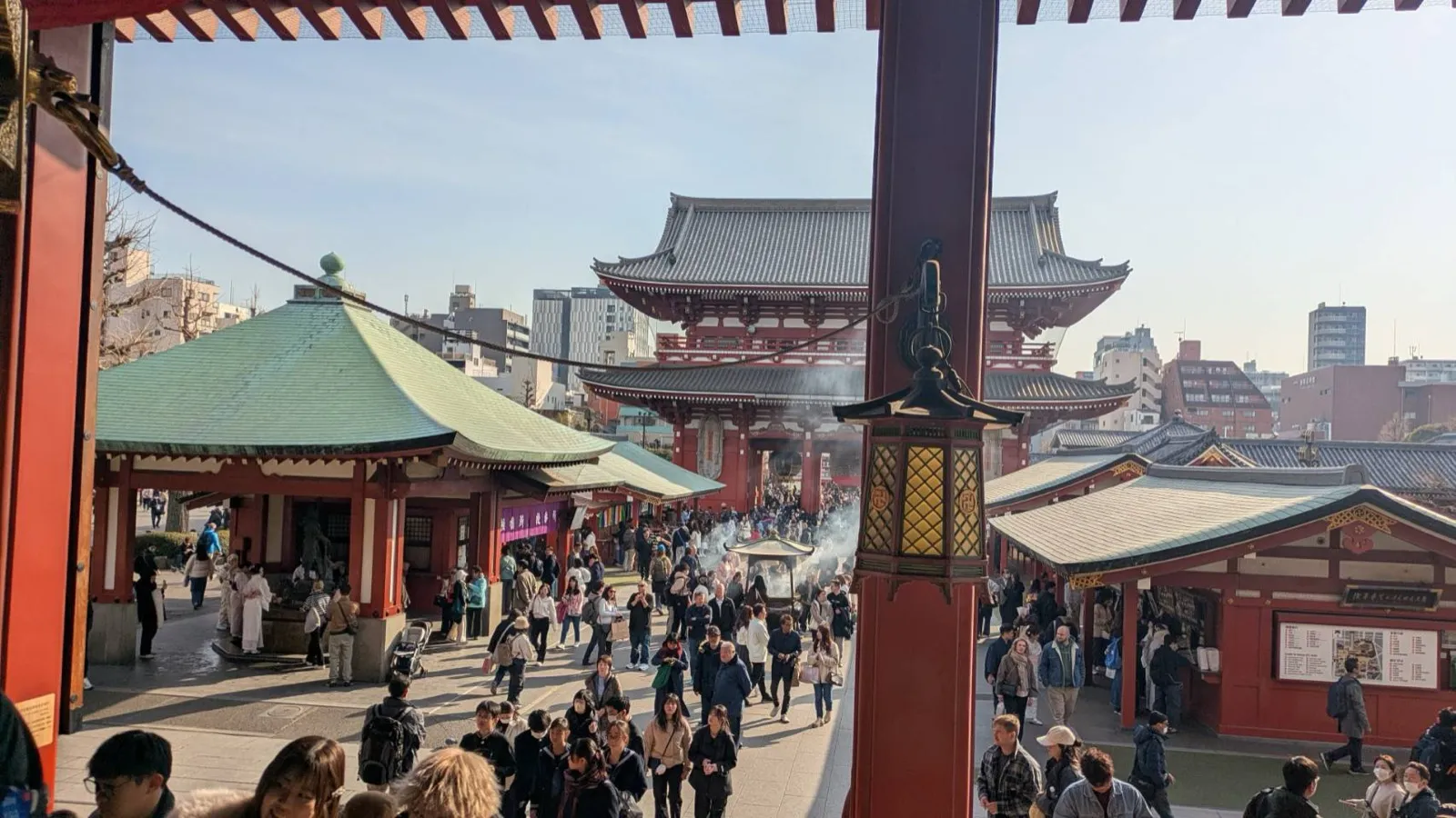 Senso-ji temple in Asakusa, Tokyo — visitors exploring the historic grounds