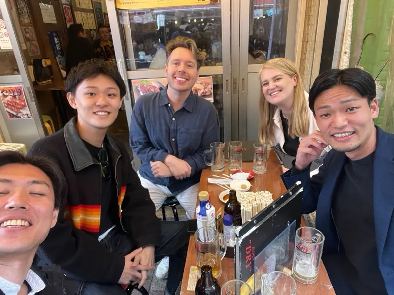 Night tour bar hopping at a local izakaya